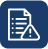 Document with warning icon