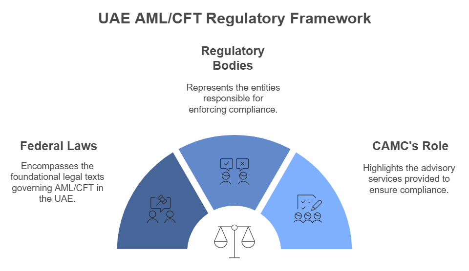 UAE AML/CFT regulatory framework diagram